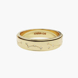 gold constellation crystal anxiety ring