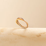 trio gliding fidget ring