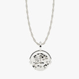 silver constellation spinning anxiety necklace