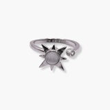 spinning north star adjustable anxiety ring