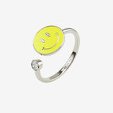 smiley face spinning anxiety ring