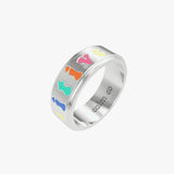 "positive vibes” affirmation spinning anxiety ring