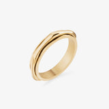 gold spinning bamboo ring