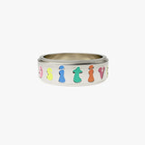 "positive vibes” affirmation spinning anxiety ring