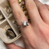 spinning north star adjustable anxiety ring