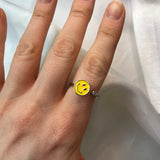 smiley face spinning anxiety ring