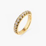 gold spinning bezel ring