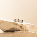 silver constellation crystal anxiety ring