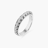 silver spinning bezel ring