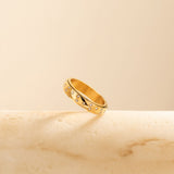 gold night sky anxiety ring