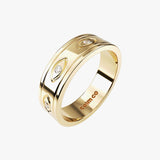 gold evil eye anxiety ring