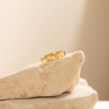 gold constellation crystal anxiety ring