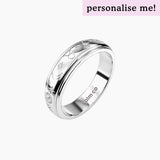 silver celestial zodiac engraved anxiety ring