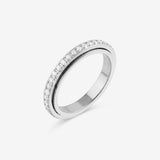silver tennis eternity jewellery stack