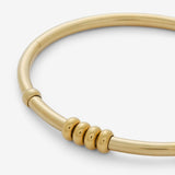 essentials 4-bead bangle - gold