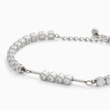 4-bead tennis bracelet - silver