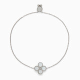 spinning 4-leaf clover bracelet - silver [PRE-ORDER]