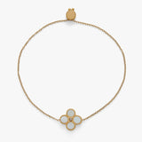 spinning 4-leaf clover bracelet - gold [PRE-ORDER]