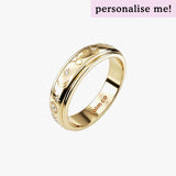 gold celestial zodiac engraved anxiety ring