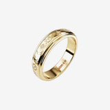 gold celestial zodiac engraved anxiety ring