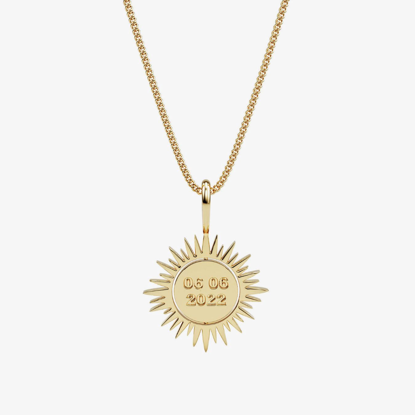 gold star sky engraved spinning necklace