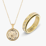 gold constellation fidget jewellery set