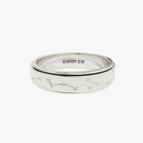 silver constellation crystal anxiety ring