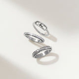 eternity spinning ring - silver